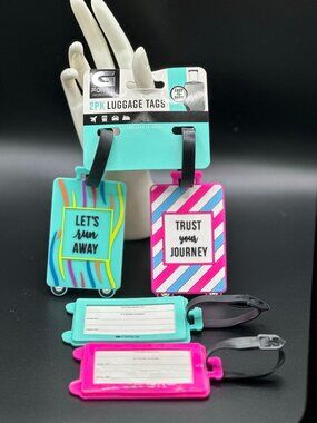 NEW G-Force Silicone Luggage Travel Tags Set of 4.